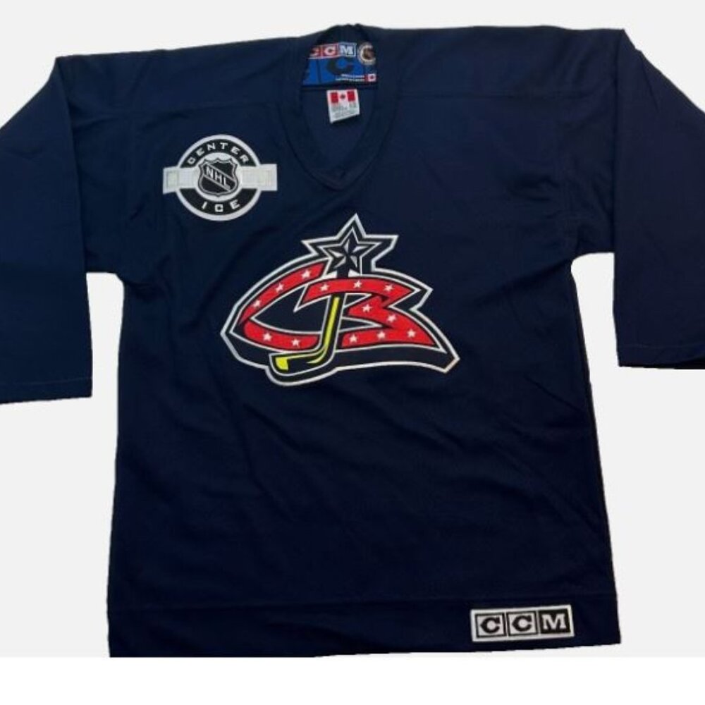 CCM NHL Hockey Columbus Blue Jackets Youth Unisex Jersey L/XL Made in Canada